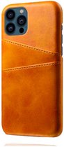 Casecentive - Étui portefeuille en cuir - iPhone 14 Pro Max - beige