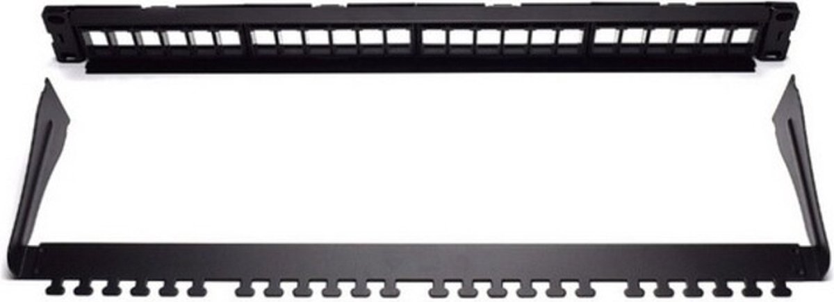 Patch Panel 24 UTP-Poorten Categorie 5e/6/6e WP WPC-PAN-BUP24 Zwart