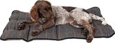 Coussin de banc Jack et Vanille - Tapis pour chien - Tapis de banc - TARTAN - Tapis de Bench - Grijs - XXL - 119x73cm