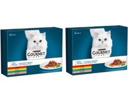 2x Gourmet Perle - Mini Filets in Saus - Kattenvoer - 12x85g