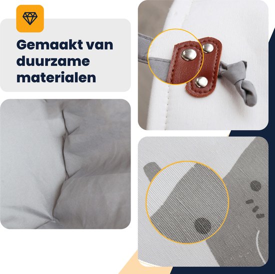 MIRO® Wasmand - Kinder Speelgoed Opbergmand - Babykamer & Kinderkamer - Speelgoedmand - Opvouwbaar - Olifant — afbeelding 5