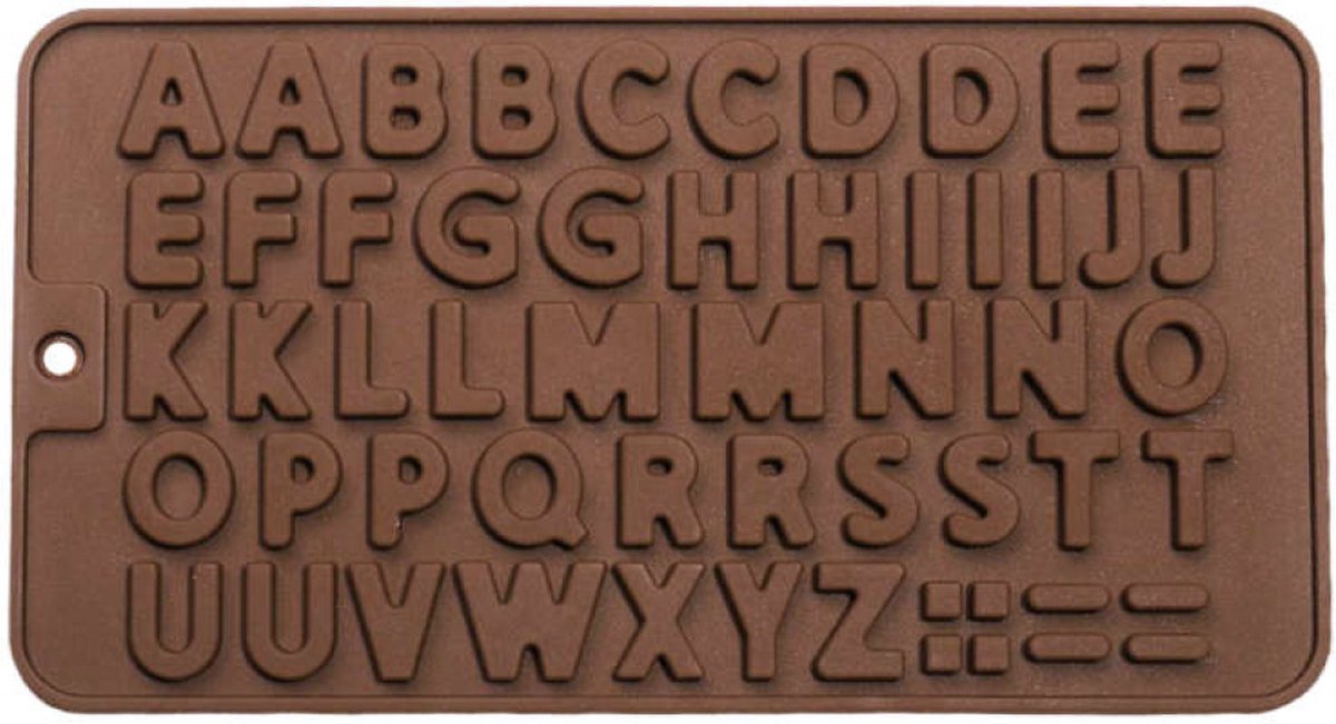 Ruhhhy - Chocoladevorm mal alfabet letters siliconen vorm voor ijsblokjes chocolade fondant