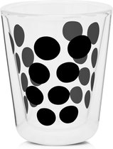 Bol.com Zak!Designs Dotdot Koffiebeker - Dubbelwandig - 20 cl - Zwart aanbieding