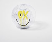 Sunnylife - Smiley 50 Jarig Jubileum Opblaasbare 3D Bal - PVC - Geel