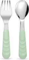 Mobi - Toddler Fork & Spoon Set Sage