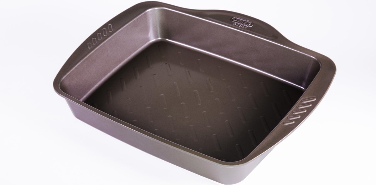 Pyrex Asimetria Ovenschaal Rechthoekig - Metaal - 4 liter - Bruin