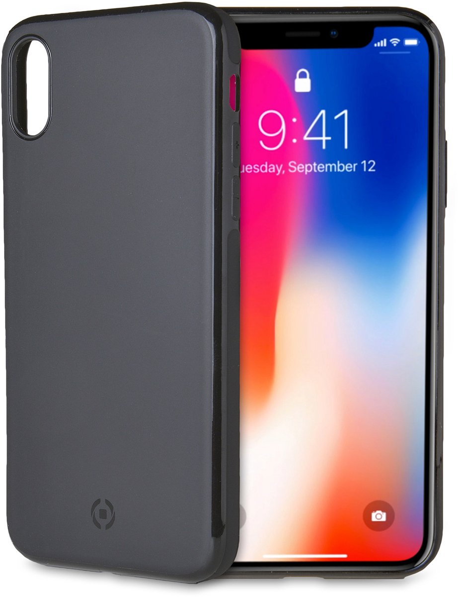 Celly Magnetic Ghost Backcover iPhone XS / X - Zwart