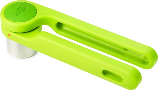 Joseph Joseph Helix Knoflookpers - 17,6 x 4,6 x 5,8 cm - Groen
