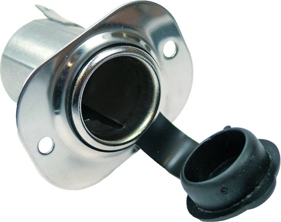 Prise à encastrer 12 volts - prise allume-cigare entièrement en acier inoxydable