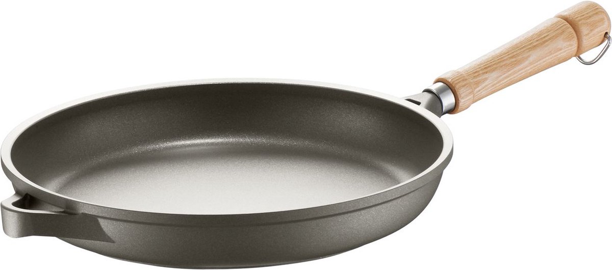 Berndes Koekenpan - Bonanza - Essenhouten Steel - 28 cm - Grijs