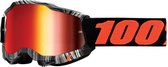 100% Accuri 2 Geospace - Motocross Enduro Crossbril BMX MTB Bril met Spiegel Lens - Zwart / Oranje