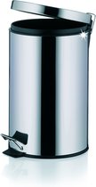 Kela Keuken Afvalemmer - RVS - 12 liter - Zilver