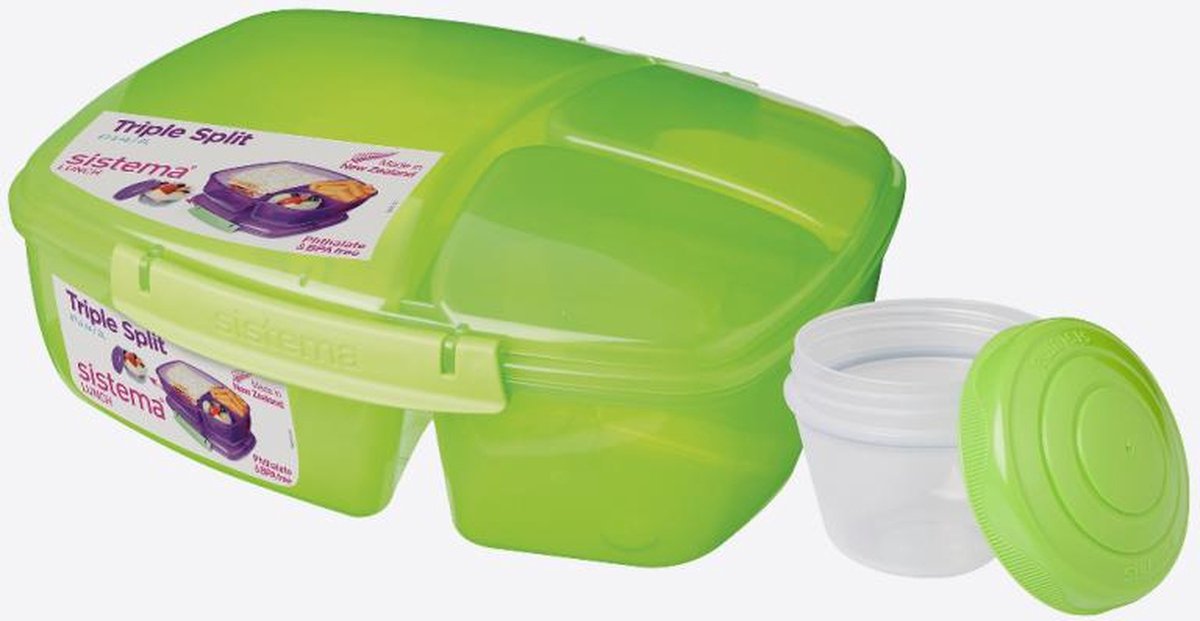 Sistema Vibe Lunch lunchbox met 3 compartimenten & yoghurtpotje 2L