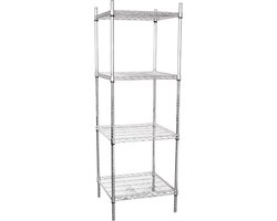 Vogue voorraadrek met 4 schappen 61x61cm