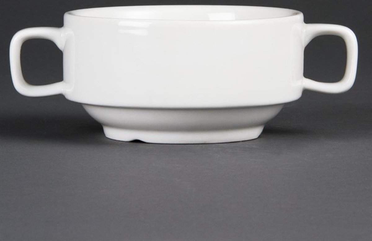 Olympia Whiteware stapelbare soepkop 40cl