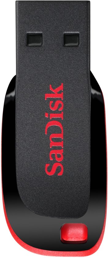SanDisk Cruzer Blade lecteur USB flash 16 Go USB Type-A 2.0 Noir, Rouge