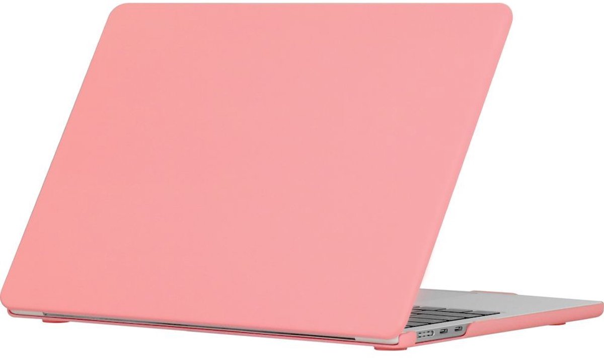Mobigear Laptophoes geschikt voor Apple MacBook Air 13 Inch (2022-2025) Hoes Hardshell Laptopcover MacBook Case | Mobigear Cream Matte - Roze - Model A2681 / A3113 / A3240