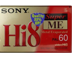 SONY Hi8 Cassette 60 Minuten Hi-8 Super ME Metal Evaporated