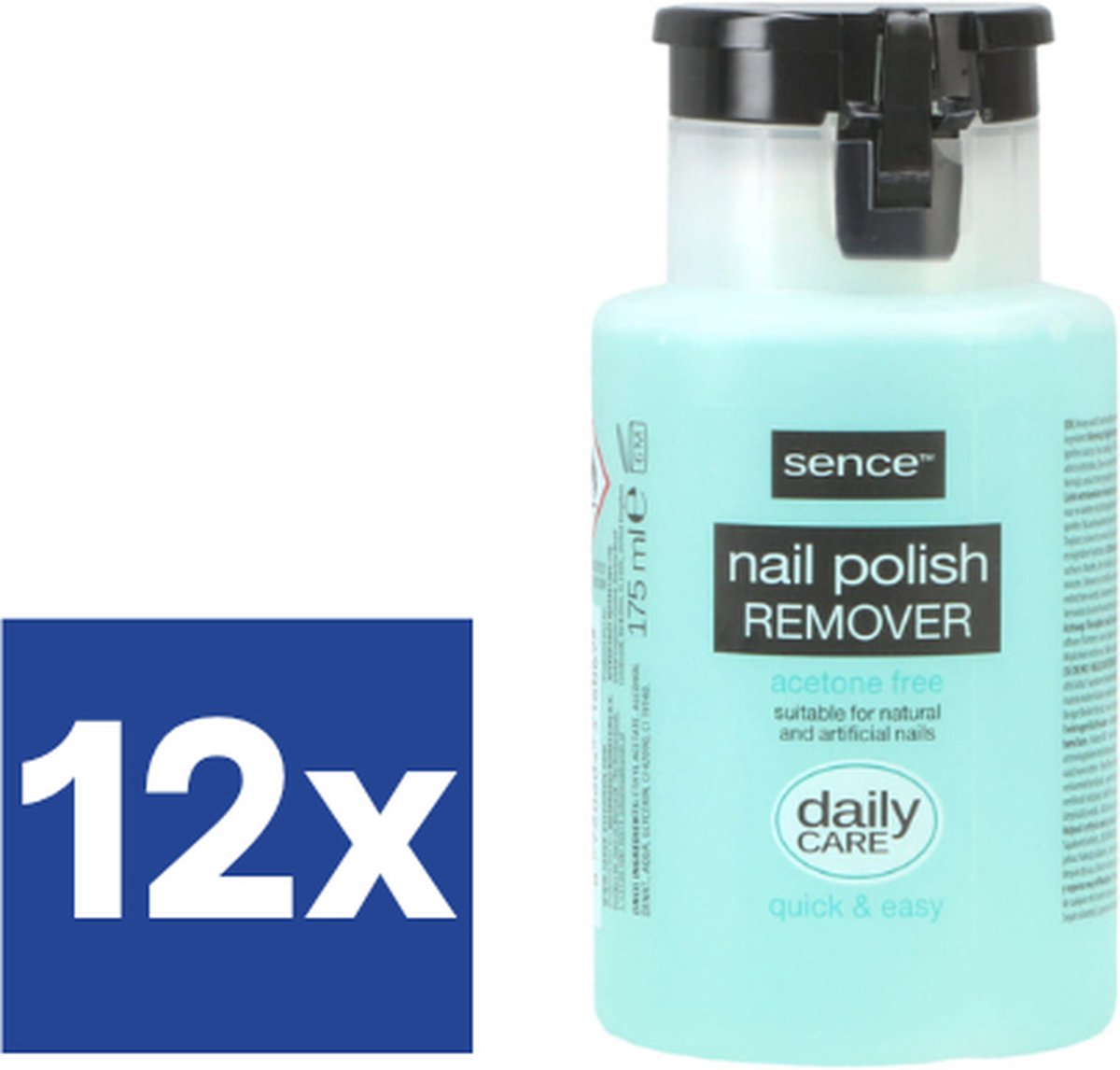 Sence Nagellak Remover Zonder Aceton (Voordeelverpakking) - 12 x 175 ml