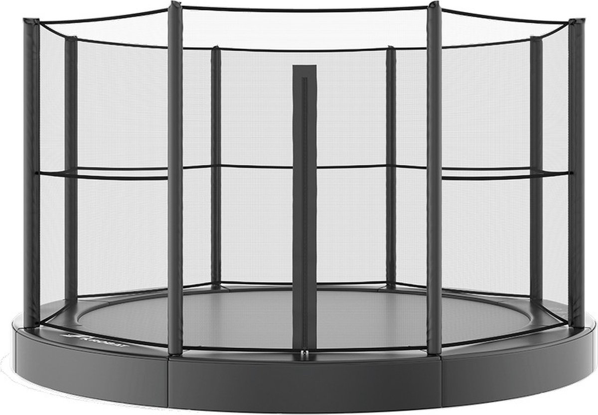 Akrobat Primus Flat to the Ground Trampoline 244 cm - Zwart