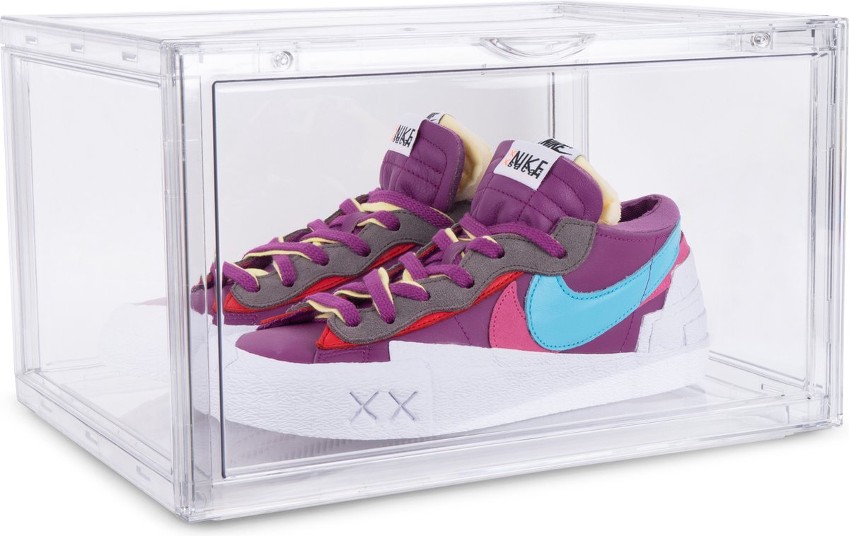 Sneaker box transparant - 2 stuks - Trashurez - sneakerbox - schoenenrek - schoenenkast - schoenen opbergsysteem - transparant - doorzichtig