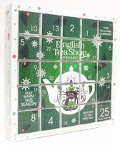 English Tea Shop - Numerieke Advent Kalender Thee - Puzzel Advent Groen  - Biologische Thee - Kerstcadeau - 25 piramidezakjes (13 smaken)