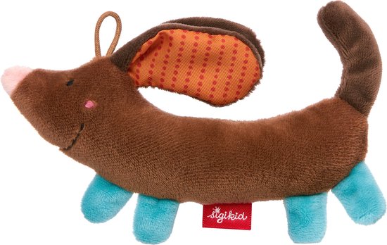 Sigikid Latzbermuda Funny Dog - Bio Baumwolle Babyhose Mit Hunde-Applikation