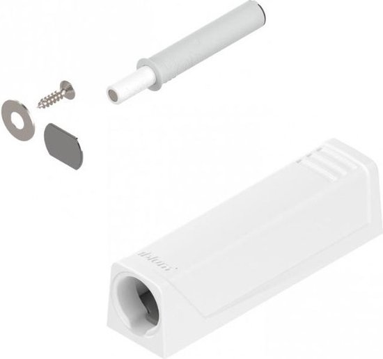 Blum Tip-on met magneet - Lange versie - Wit - 956A1004 V1SEIW - Inclusief adapterplaat