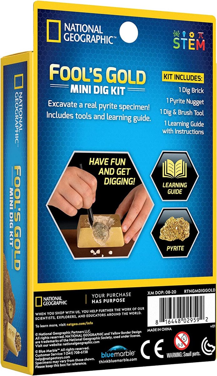 National Geographic - Pyriet te ontdekken | Fool's Gold set  (Impulse Mini Dig Fool's Gold)