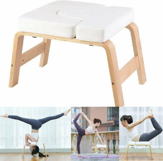 Premium yoga-stoel en hoofdstandkruk, made in Europe, voor
