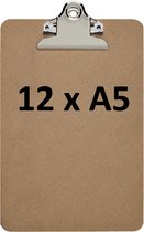 12x Presse-papiers MAUL Classic A5 panneau dur debout - lot de 12 pièces