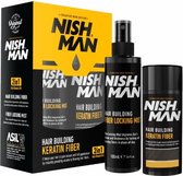 Nishman Hair Builiding Keratin Fiber 2 in 1 Black