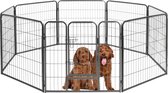 Topmast Premium Puppy Run - Anthracite - Dog Run - Pliable - 120 cm de haut - Intérieur - Pour chiots et Chiens