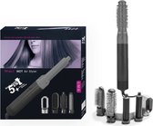 KINGSLIFE Airstyler - Krultang 5 in 1 Multi Styler Föhn Zwart – Krultang & Stijltang - Fohnborstel – Airstyler – Haar Wrap Fohn – Styltang – Multistyler