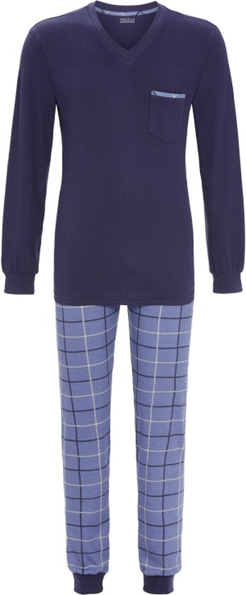 Ringella Herenpyjama Pyjama Blauw - Maat 50