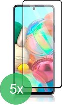 Screenprotector Geschikt voor: Samsung Galaxy A71 Full 5x - screen protector - volledige glas - bescherming - beschermglas - ZT Accessoires