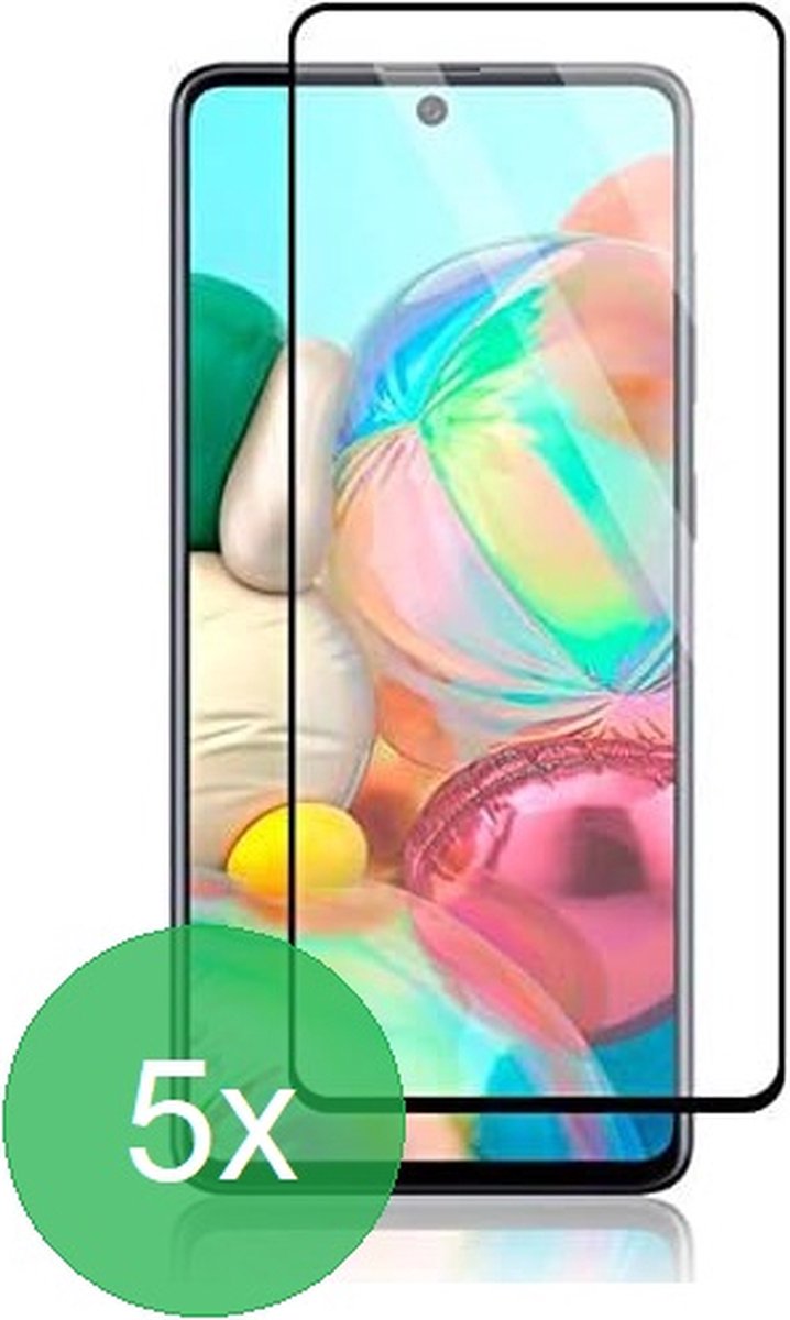 Screenprotector Geschikt voor: Samsung Galaxy A71 Full 5x - screen protector - volledige glas - bescherming - beschermglas - ZT Accessoires
