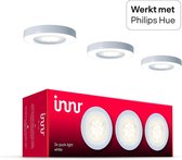 Innr slimme inbouwspot white - werkt met Philips Hue* - warmwit licht - Zigbee smart LED lamp - dimbaar - 3 pack