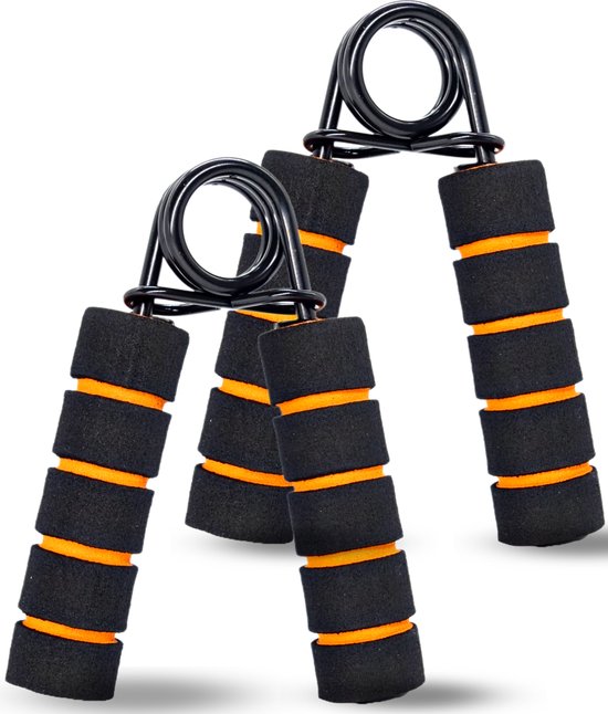 2 Stuks Handtrainer Set - 25kg Weerstand - Handknijper - knijphalter- Onderarm Trainer Fitness - Grip - Grijper - Hand trainer - Grip Trainer - RSI - Pols