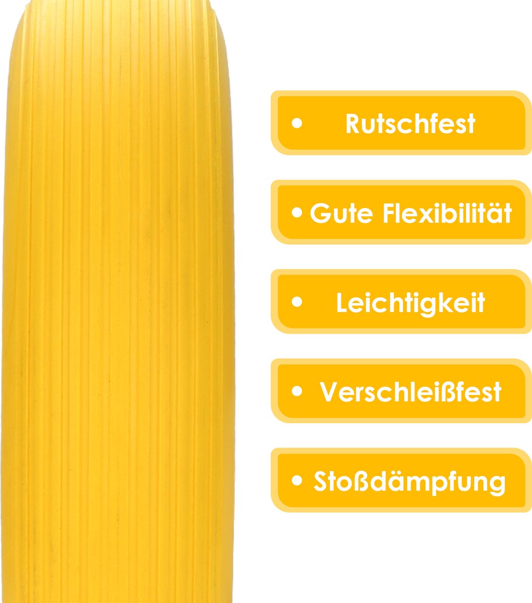 Relaxdays kruiwagenwiel rubber, 4.80 4.00-8, met as, stalen velg, tot 100 kg, antilek band, reservewiel, blauw-rood