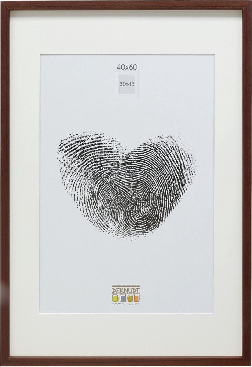 Deknudt Frames fotolijst - bruin met passe-partout - 30x45 / 40x60 cm