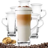 Luxe Latte Macchiato Glazen - Irish Coffee Glazen - Latte Glazen - 330 ML - 6 stuks