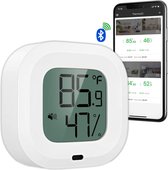 YUCONN Hygrometer Bluetooth - Temperatuurmeter binnen - Weerstation Draadloos - Luchtvochtigheidsmeter binnen - Digitaal gratis app