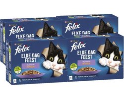 4x Felix - Elke Dag Feest Mix Selectie in Gelei - Kattenvoer - 12x85g
