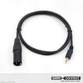 Câble mini-jack 3,5 mm vers XLR, 3 m, m/m | Câble de signalisation | câble de connexion sam