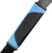 Kasey Products - Gordelhoes - Universeel - Zwart Met Blauw - Carbon Look