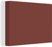 Palette de peinture sur toile - Rouge - Intérieur - 40x30 cm - Décoration murale