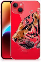 Silicone Case iPhone 14 Plus Telefoonhoesje Tiger