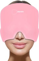 Migraine muts- Belenthi migraine masker voor verlichting van hoofdpijn- Migraine cap - 360 graden bedekking- Warmte- en koud therapie- Oogmasker gel-