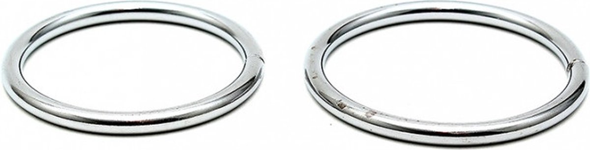 Goedkoopste Bondage Play stalen cockring set - 50 55 mm